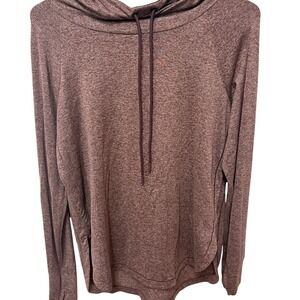 Athletan Uptempo Women's Long Sleeve Hoodie Lightweight Pullover Plum Sz Small